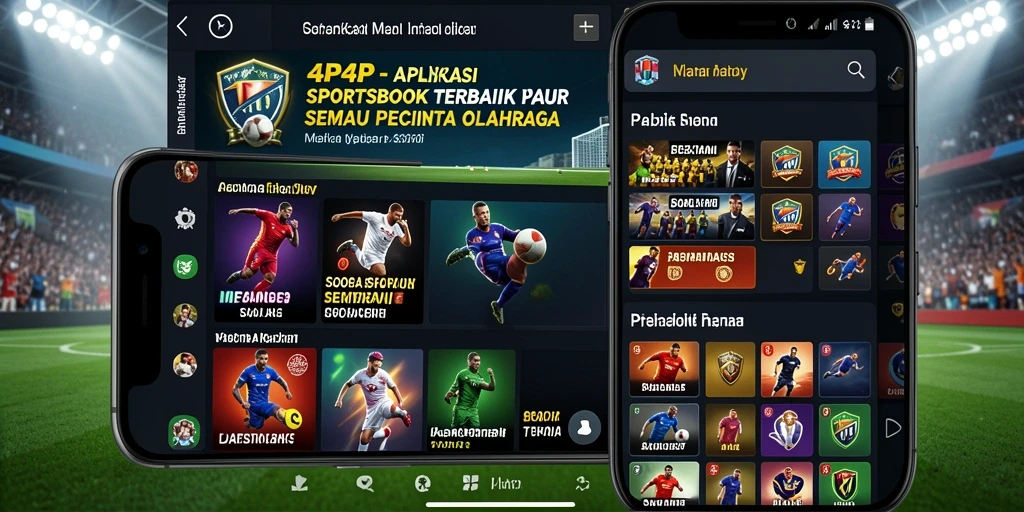 Tampilan gameplay seru dalam aplikasi Sportsbook 4P4P.