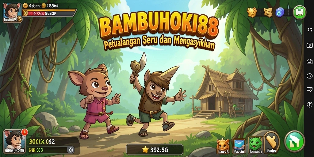 Tampilan menakjubkan dari layar permainan Idle BAMBUHOKI88.