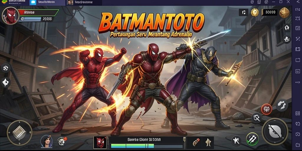 Tampilan gameplay seru dan penuh aksi dari BATMANTOTO.