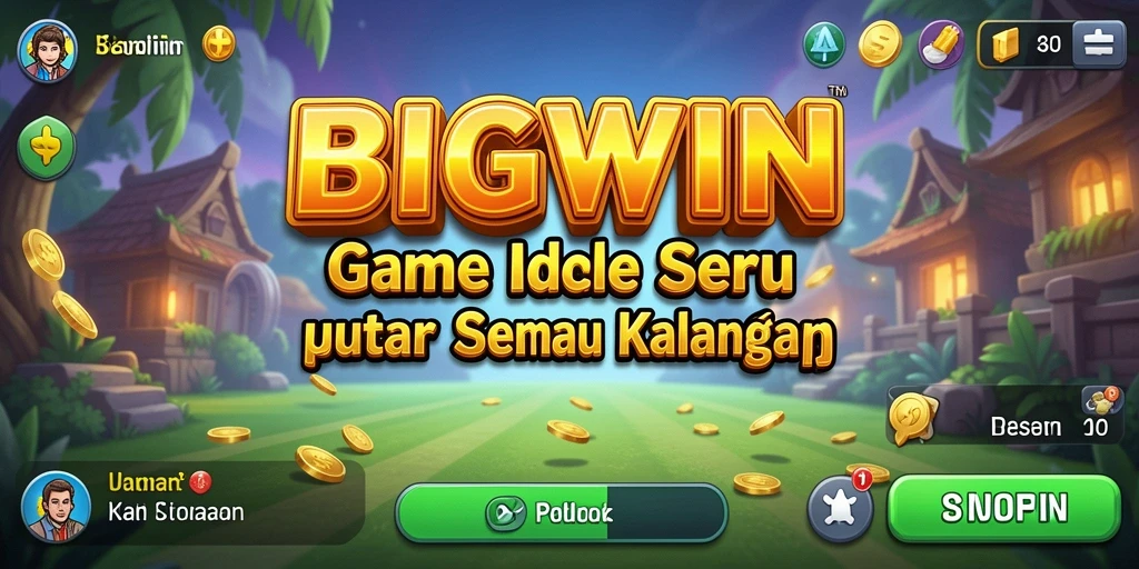 Screenshot menunjukkan gameplay seru dari BIGWIN dalam kategori Idle.