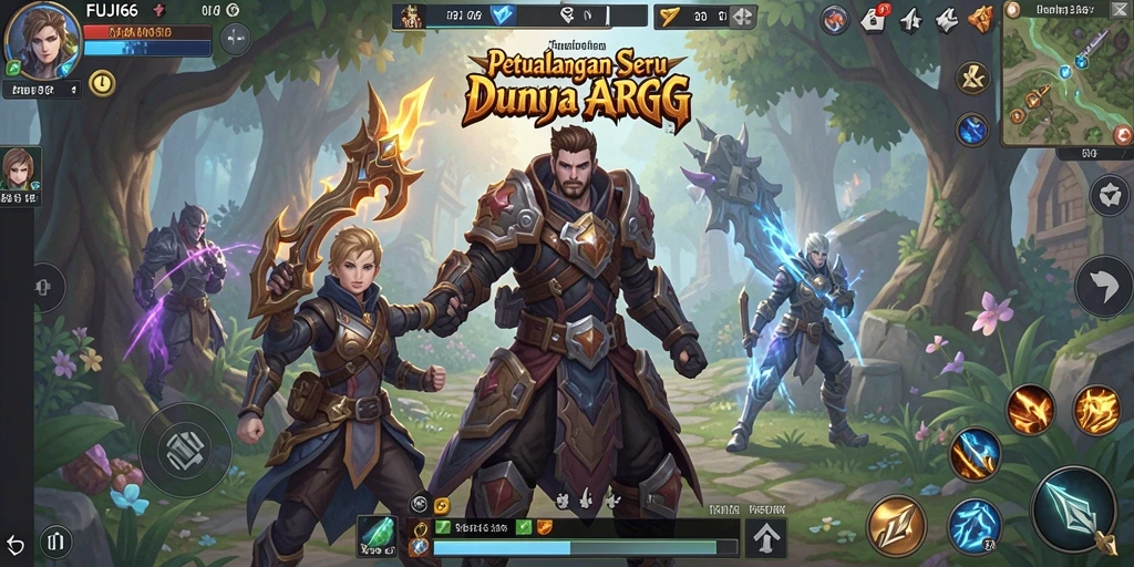 Tampilan gameplay seru dengan aksi pertarungan epik di FUJI66.