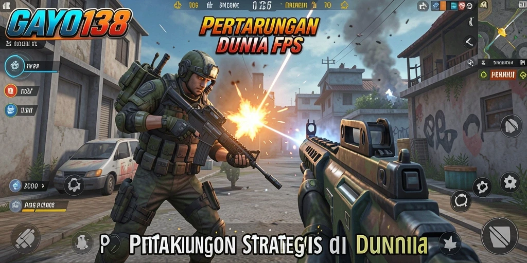 Tangkapan layar GAYO138 menampilkan aksi seru dalam permainan FPS.