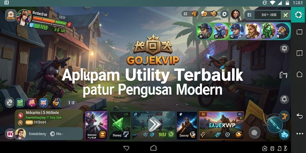Tampilan antarmuka aplikasi GOJEKVIP yang modern dan user-friendly.