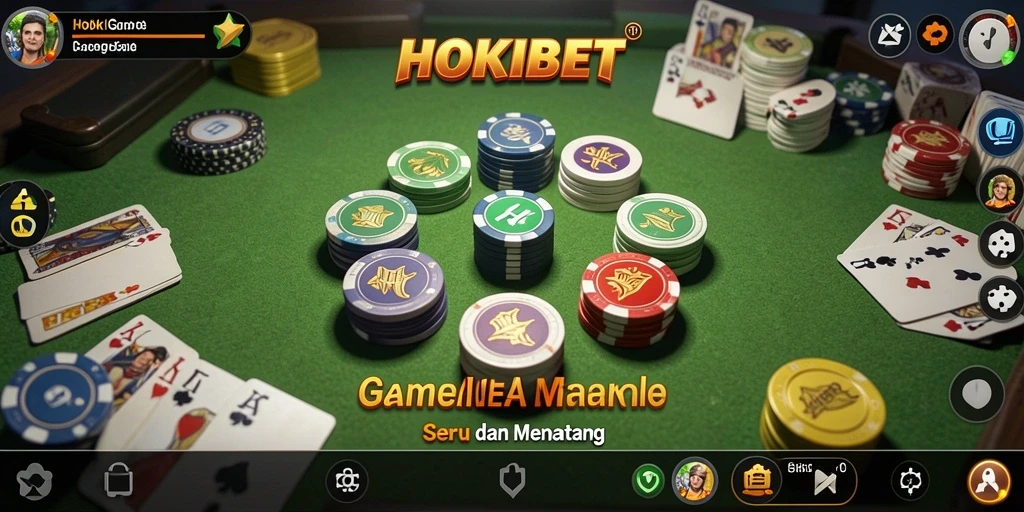 Screenshot HOKIBET menampilkan aksi seru permainan Gaple.