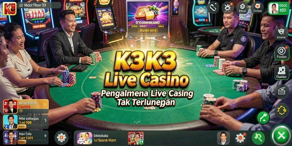 Screenshot dari gameplay K3K3 yang menarik di Live Casino.
