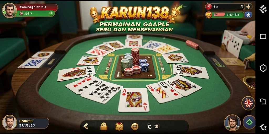Tampilan gameplay Gaple yang seru dan interaktif.
