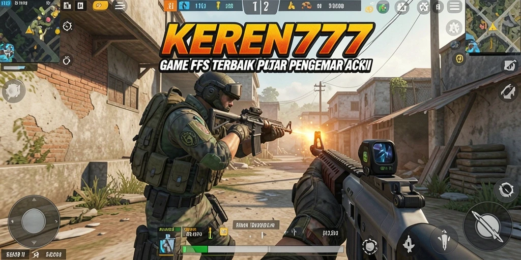 Screenshot utama KEREN777 menampilkan gameplay intens dengan aksi pertempuran yang mendebarkan.
