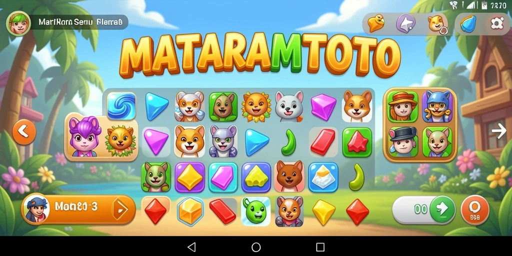 Screenshot gameplay <strong>MATARAMTOTO</strong> menampilkan suasana permainan yang seru dan interaktif.