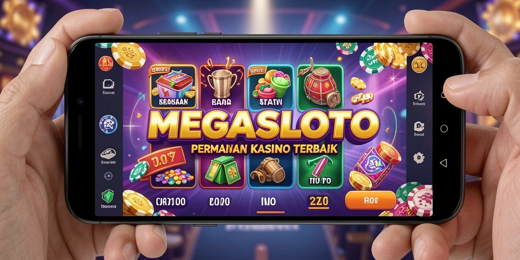Screenshot gameplay MEGASLOTO yang menampilkan keseruan bermain Kasino.