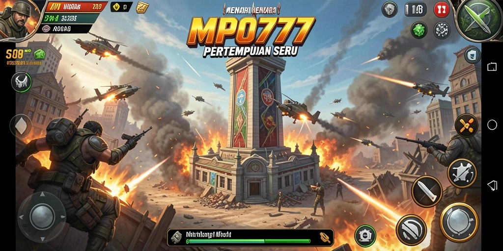 Tangkapan layar utama MPO777 menampilkan aksi gameplay Tower Defense yang mendebarkan.