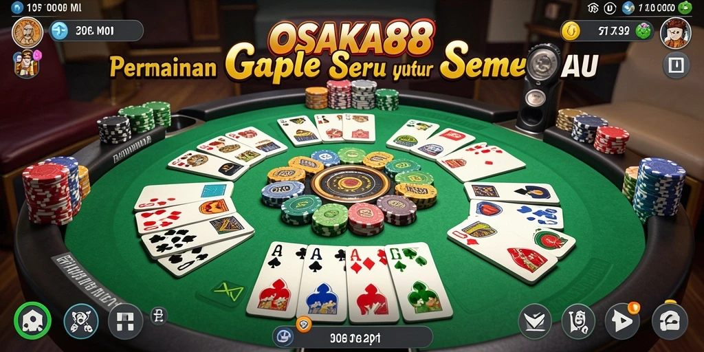 Tampilan permainan Gaple yang asyik di OSAKA88.