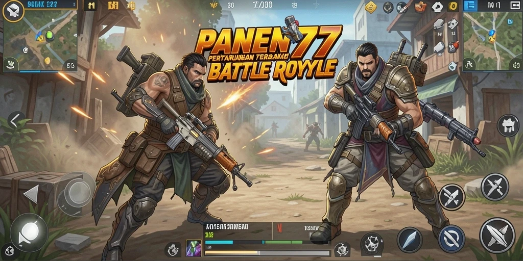 Gameplay seru dan menarik dalam PANEN77 Battle Royale.