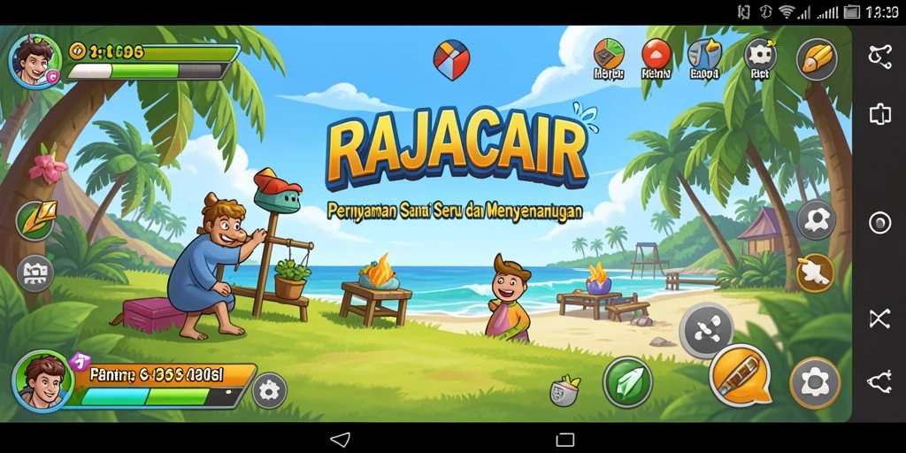 Tampilan menarik dari gameplay RAJACAIR yang menyenangkan.
