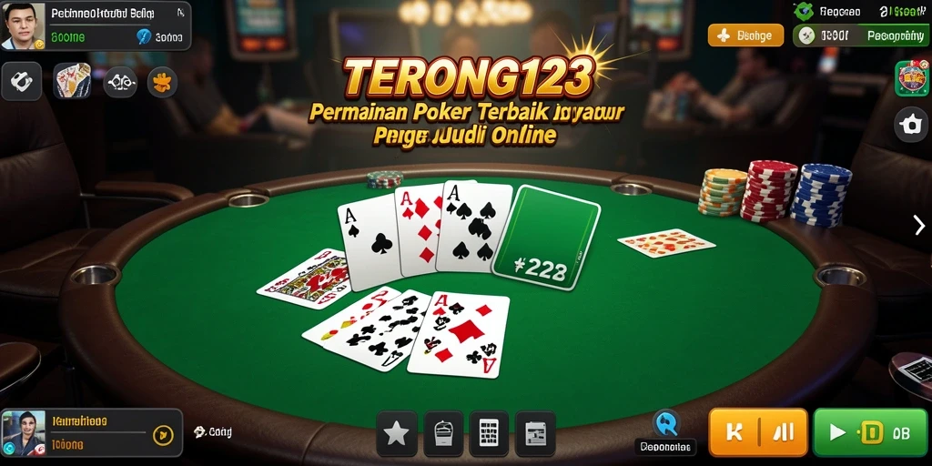 Gameplay Poker seru dan menegangkan di TERONG123.